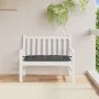 Cushion for garden bench in anthracite gray melange fabric, 100x50x7 cm. by , Cushions for chairs and sofas - Ref: Foro24-400...