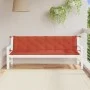 Cushions for garden bench 2 units red melange fabric 200x50x7 cm by , Cushions for chairs and sofas - Ref: Foro24-4002636, Pr...