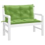 Kissen für Gartenbank 2 Stück Stoff in Melange-Grün 100x50x7 cm von , Kissen für Stühle und Sofas - Ref: Foro24-4002591, Prei...