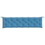 Cushions for garden bench 2 units blue melange fabric 200x50x7 cm by , Cushions for chairs and sofas - Ref: Foro24-4002634, P...