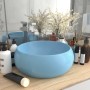 Matte light blue round ceramic luxury washbasin 40x15 cm by vidaXL, Sinks - Ref: Foro24-147000, Price: 77,54 €, Discount: %