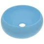 Matte light blue round ceramic luxury washbasin 40x15 cm by vidaXL, Sinks - Ref: Foro24-147000, Price: 76,35 €, Discount: %