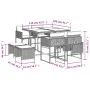 9-piece garden dining set with black synthetic rattan cushions by , Garden sets - Ref: Foro24-3278090, Price: 461,80 €, Disco...