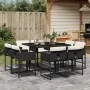 9-piece garden dining set with black synthetic rattan cushions by , Garden sets - Ref: Foro24-3278141, Price: 538,73 €, Disco...