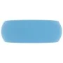 Matte light blue round ceramic luxury washbasin 40x15 cm by vidaXL, Sinks - Ref: Foro24-147000, Price: 76,35 €, Discount: %