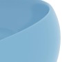 Matte light blue round ceramic luxury washbasin 40x15 cm by vidaXL, Sinks - Ref: Foro24-147000, Price: 77,54 €, Discount: %