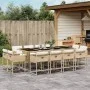 Set comedor de jardín con cojines 13 pzas ratán sintético beige de , Conjuntos de jardín - Ref: Foro24-3278169, Precio: 833,5...