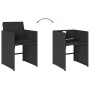 9-piece garden dining set with black synthetic rattan cushions by , Garden sets - Ref: Foro24-3277902, Price: 374,71 €, Disco...