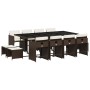 Gartenmöbel-Set 13-teilig mit braunen Kissen aus synthetischem Rattan. von , Gartensets - Ref: Foro24-3277928, Preis: 685,22 ...