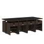Gartenmöbel-Set 13-teilig mit braunen Kissen aus synthetischem Rattan. von , Gartensets - Ref: Foro24-3277928, Preis: 685,22 ...
