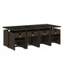 Set muebles de jardín 13 pzas y cojines ratán sintético marrón de , Conjuntos de jardín - Ref: Foro24-3277928, Precio: 695,46...