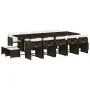 Garten-Essgruppe und Kissen-Set, 15-teilig, aus braunem synthetischem Rattan. von , Gartensets - Ref: Foro24-3277940, Preis: ...
