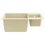 Double sink kitchen with overflow beige granite by vidaXL, Sinks - Ref: Foro24-147087, Price: 120,33 €, Discount: %