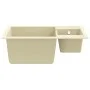 Double sink kitchen with overflow beige granite by vidaXL, Sinks - Ref: Foro24-147087, Price: 118,97 €, Discount: %