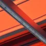 Manual retractable awning with orange and brown LED lights 350x250 cm by vidaXL, Awnings - Ref: Foro24-3055225, Price: 426,62...