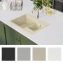 Double sink kitchen with overflow beige granite by vidaXL, Sinks - Ref: Foro24-147087, Price: 120,33 €, Discount: %