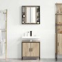 Juego de muebles de baño 2 pcs Marrón 60 x 30 x 60 cm