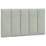 Bed with light gray velvet mattress 90x200 cm by , Beds and slatted bases - Ref: Foro24-3208574, Price: 265,47 €, Discount: %