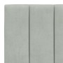 Bed with light gray velvet mattress 90x200 cm by , Beds and slatted bases - Ref: Foro24-3208574, Price: 265,47 €, Discount: %