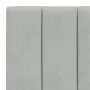 Cama con colchón terciopelo gris claro 90x200 cm de , Camas y somieres - Ref: Foro24-3208574, Precio: 275,26 €, Descuento: %