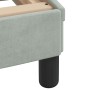 Bed with light gray velvet mattress 90x200 cm by , Beds and slatted bases - Ref: Foro24-3208574, Price: 265,47 €, Discount: %