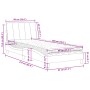 Bed with light gray velvet mattress 90x200 cm by , Beds and slatted bases - Ref: Foro24-3208574, Price: 265,47 €, Discount: %