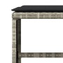 Taburetes jardín y cojines 4 uds ratán PE gris claro 40x40x35cm by , Outdoor ottomans - Ref: Foro24-4007488, Price: 87,42 €, ...