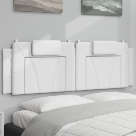 Gepolstertes Kopfteil aus weißem Kunstleder, 160 cm. von , Kopf- und Fußteile - Ref: Foro24-374798, Preis: 64,13 €, Rabatt: %