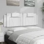 Cabecero de cama acolchado cuero sintético blanco 160 cm de , Cabeceros y pies de cama - Ref: Foro24-374798, Precio: 63,00 €,...