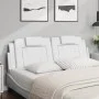 Cabecero de cama acolchado cuero sintético blanco 160 cm de , Cabeceros y pies de cama - Ref: Foro24-374798, Precio: 63,00 €,...