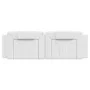 Cabecero de cama acolchado cuero sintético blanco 160 cm de , Cabeceros y pies de cama - Ref: Foro24-374798, Precio: 63,00 €,...