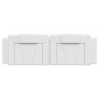 Cabecero de cama acolchado cuero sintético blanco 160 cm de , Cabeceros y pies de cama - Ref: Foro24-374798, Precio: 64,13 €,...