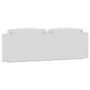 Cabecero de cama acolchado cuero sintético blanco 160 cm de , Cabeceros y pies de cama - Ref: Foro24-374798, Precio: 63,00 €,...