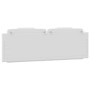 Cabecero de cama acolchado cuero sintético blanco 160 cm de , Cabeceros y pies de cama - Ref: Foro24-374798, Precio: 64,13 €,...