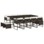 Set muebles de jardín 13 pzas y cojines ratán sintético marrón von , Gartensets - Ref: Foro24-3278108, Preis: 863,65 €, Rabat...