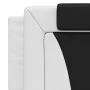 Padded headboard in white and black synthetic leather, 160 cm. by , Headboards and footboards - Ref: Foro24-374803, Price: 63...