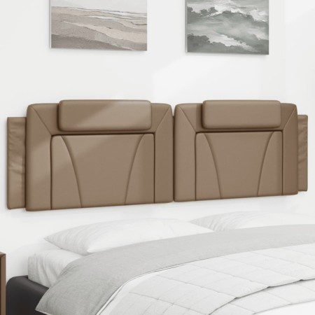 Padded headboard in synthetic cappuccino leather, 180 cm. by , Headboards and footboards - Ref: Foro24-374808, Price: 61,83 €...