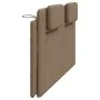 Padded headboard in synthetic cappuccino leather, 180 cm. by , Headboards and footboards - Ref: Foro24-374808, Price: 62,76 €...
