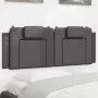 Gepolstertes Kopfteil aus grauem Kunstleder, 140 cm breit. von , Kopf- und Fußteile - Ref: Foro24-374793, Preis: 51,78 €, Rab...
