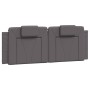 Gepolstertes Kopfteil aus grauem Kunstleder, 140 cm breit. von , Kopf- und Fußteile - Ref: Foro24-374793, Preis: 52,53 €, Rab...