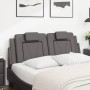 Cabecero de cama acolchado cuero sintético gris 140 cm de , Cabeceros y pies de cama - Ref: Foro24-374793, Precio: 52,53 €, D...