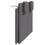Gepolstertes Kopfteil aus grauem Kunstleder, 140 cm breit. von , Kopf- und Fußteile - Ref: Foro24-374793, Preis: 52,53 €, Rab...
