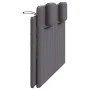Gepolstertes Kopfteil aus grauem Kunstleder, 140 cm breit. von , Kopf- und Fußteile - Ref: Foro24-374793, Preis: 51,78 €, Rab...