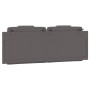 Cabecero de cama acolchado cuero sintético gris 140 cm de , Cabeceros y pies de cama - Ref: Foro24-374793, Precio: 52,53 €, D...