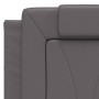 Gepolstertes Kopfteil aus grauem Kunstleder, 140 cm breit. von , Kopf- und Fußteile - Ref: Foro24-374793, Preis: 52,53 €, Rab...