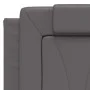 Gepolstertes Kopfteil aus grauem Kunstleder, 140 cm breit. von , Kopf- und Fußteile - Ref: Foro24-374793, Preis: 51,78 €, Rab...