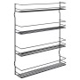 Metaltex Estantería para especias de pared Pepito 4 alturas negro de , Especieros - Ref: Foro24-447603, Precio: 28,77 €, Desc...
