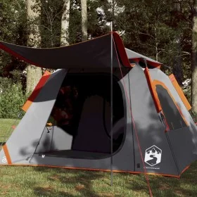 Tienda de campaña iglú 4 personas apertura rápida gris/naranja by , tents - Ref: Foro24-4004145, Price: 123,46 €, Discount: %