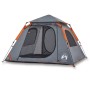 Tienda de campaña iglú 4 personas apertura rápida gris/naranja by , tents - Ref: Foro24-4004145, Price: 109,46 €, Discount: %