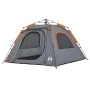 Tienda de campaña iglú 4 personas apertura rápida gris/naranja by , tents - Ref: Foro24-4004145, Price: 123,46 €, Discount: %